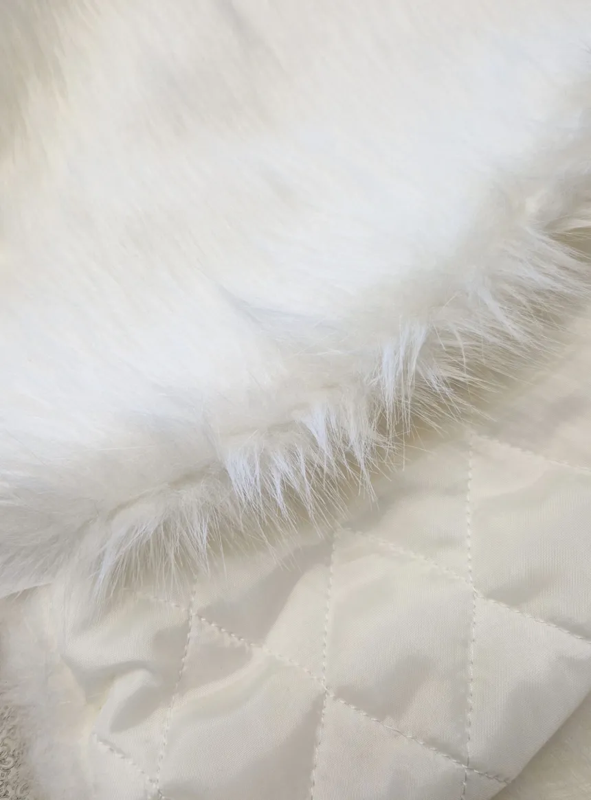 Etole mariage cape fausse fourrure femme