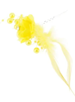Fourche cheveux fleur et plume