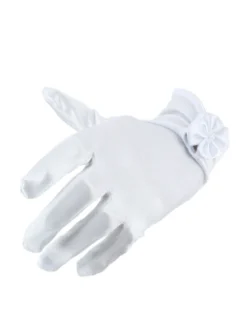 Gants mariage enfant satin court