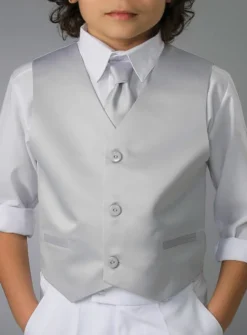 Gilet + cravate garçon