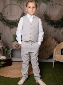 Gilet de costume enfant + Noeud pap. collection Antoine