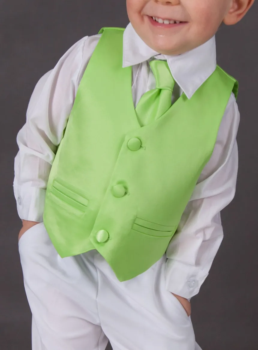 Gilet enfant + cravate satin