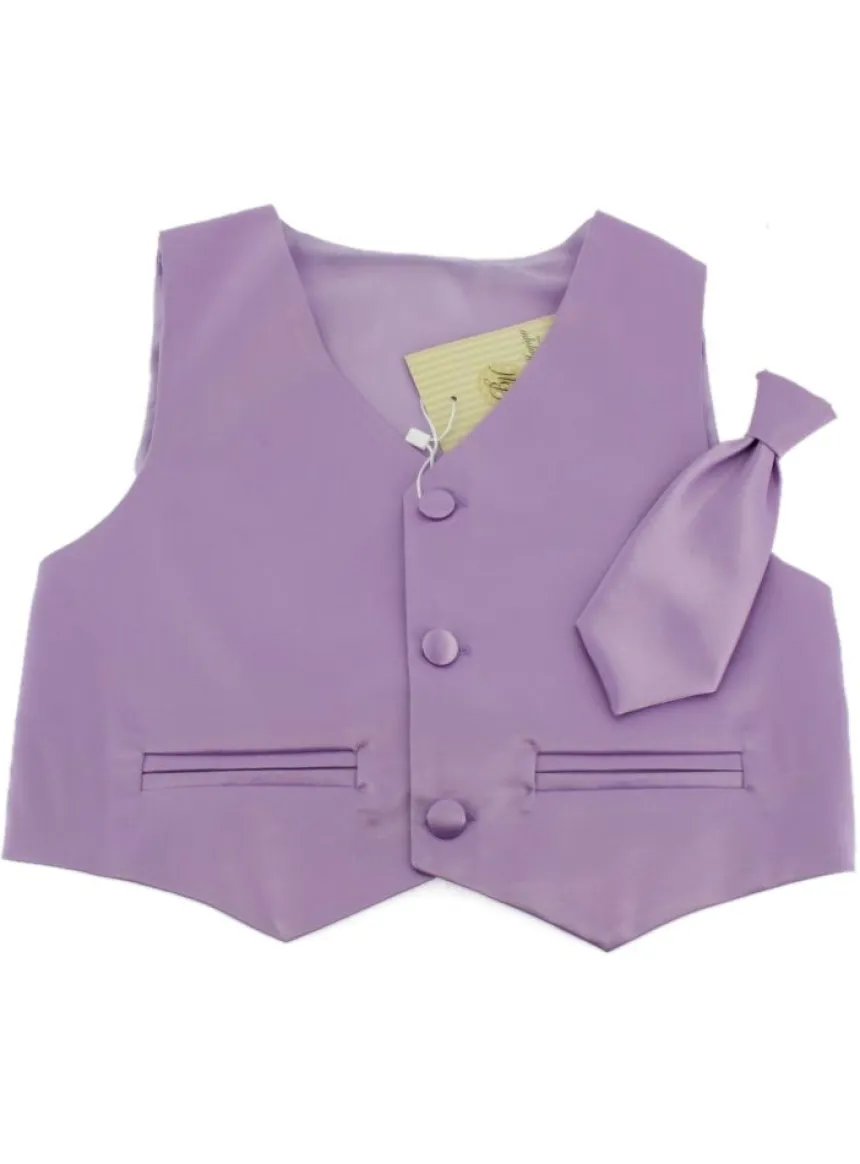 Gilet enfant + cravate satin