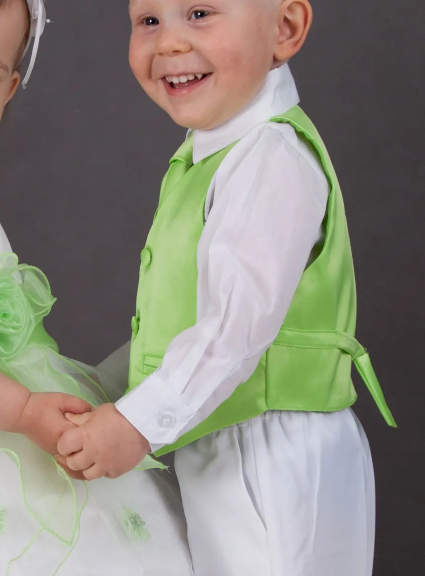 Gilet enfant + cravate satin