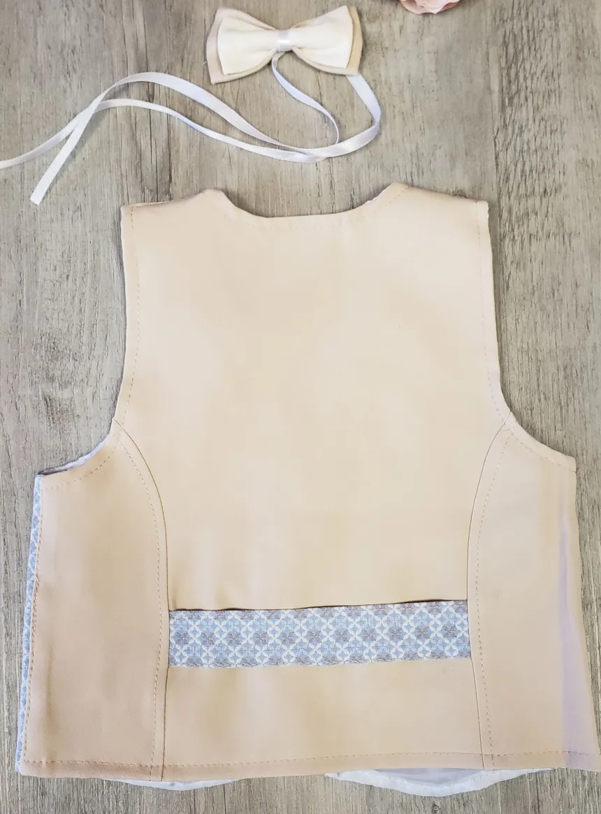 Gilet garçon + nœud papillon garçon Titouan