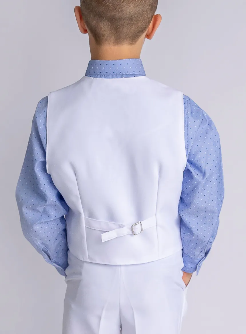 Gilet garçon Thomas blanc