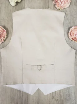 Gilet lin Beige garçon Pierre