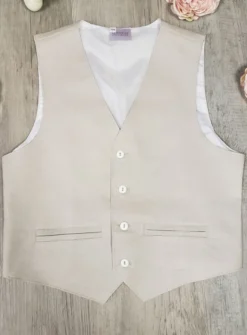 Gilet lin Beige garçon Pierre