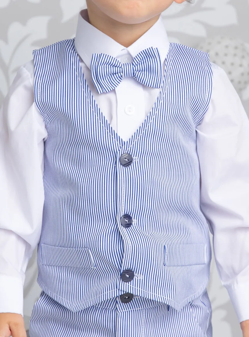 Gilet + noeud papillon bébé et garçon Johan II