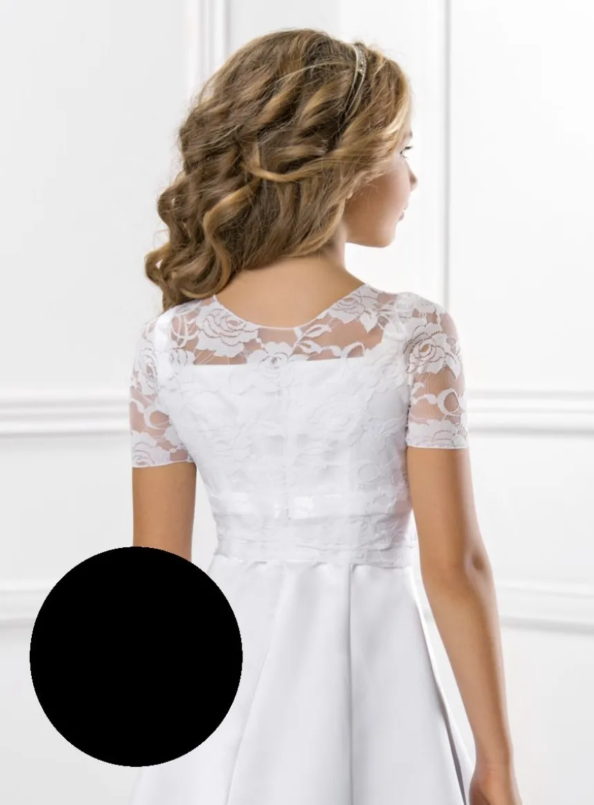 Haut dentelle fille manches courtes