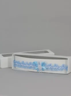 Jarretière mariage bleue