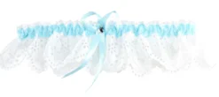 Jarretière mariée satin ajouré