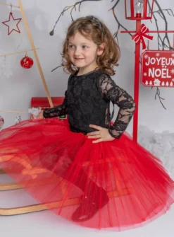 Jupe tutu fille - jupon Blanc, rose ou Rouge