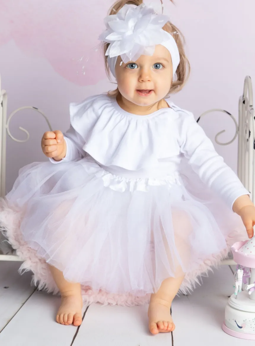 Jupe tutu fille - jupon Blanc, rose ou Rouge