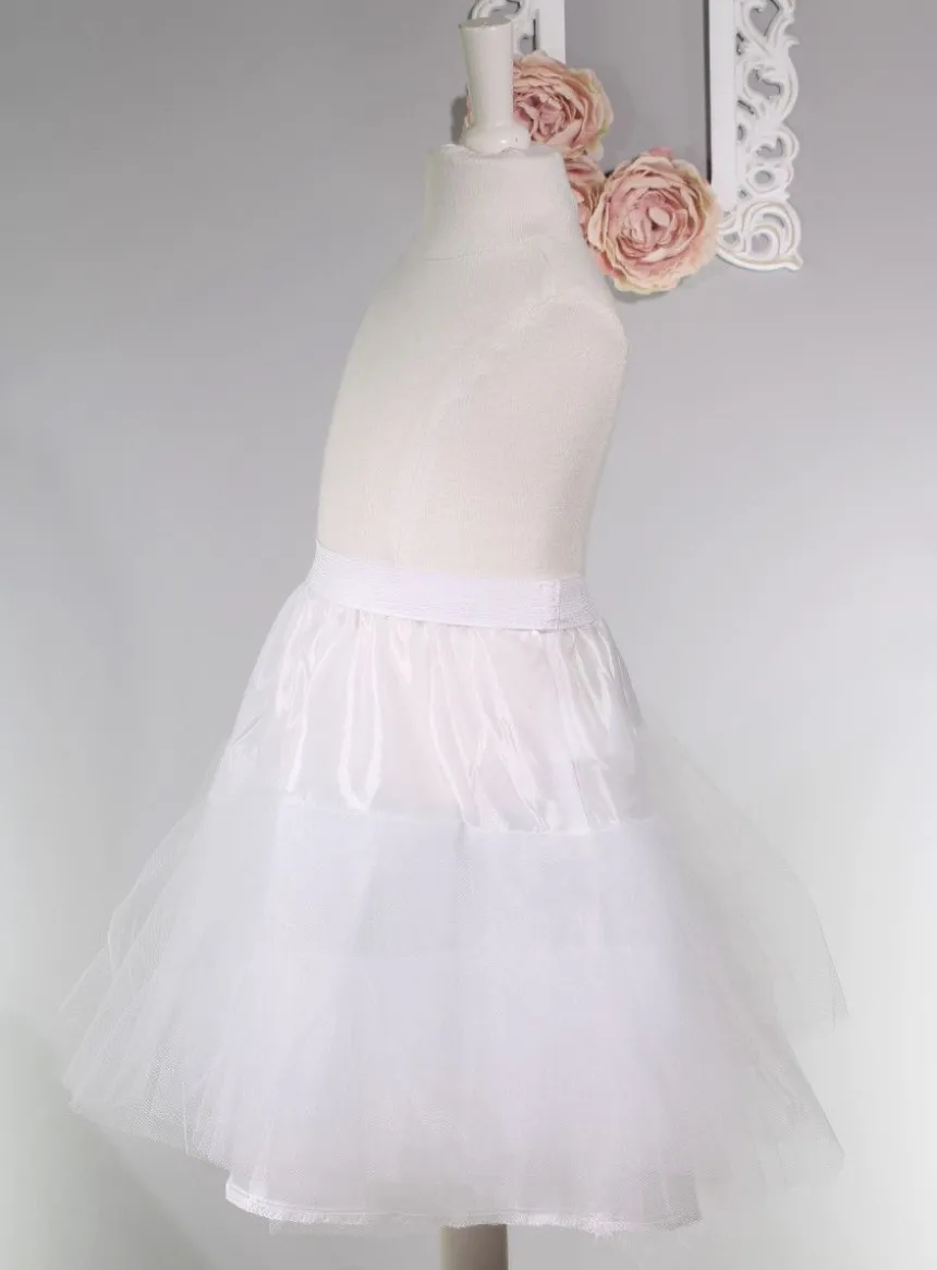 Jupon court fille avec volant tulle