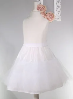 Jupon court fille avec volant tulle