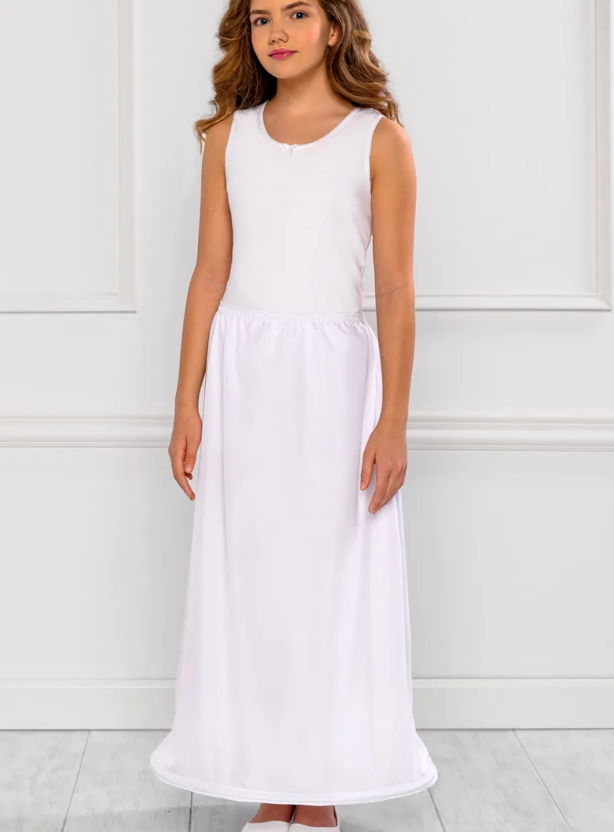 Jupon long fille droit