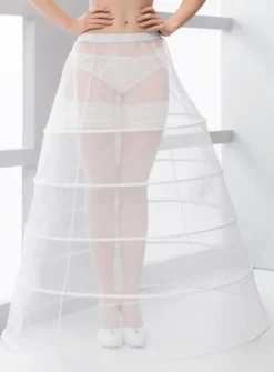 Jupon mariage 5 cerceaux pas cher circonférence 290cm Blanc