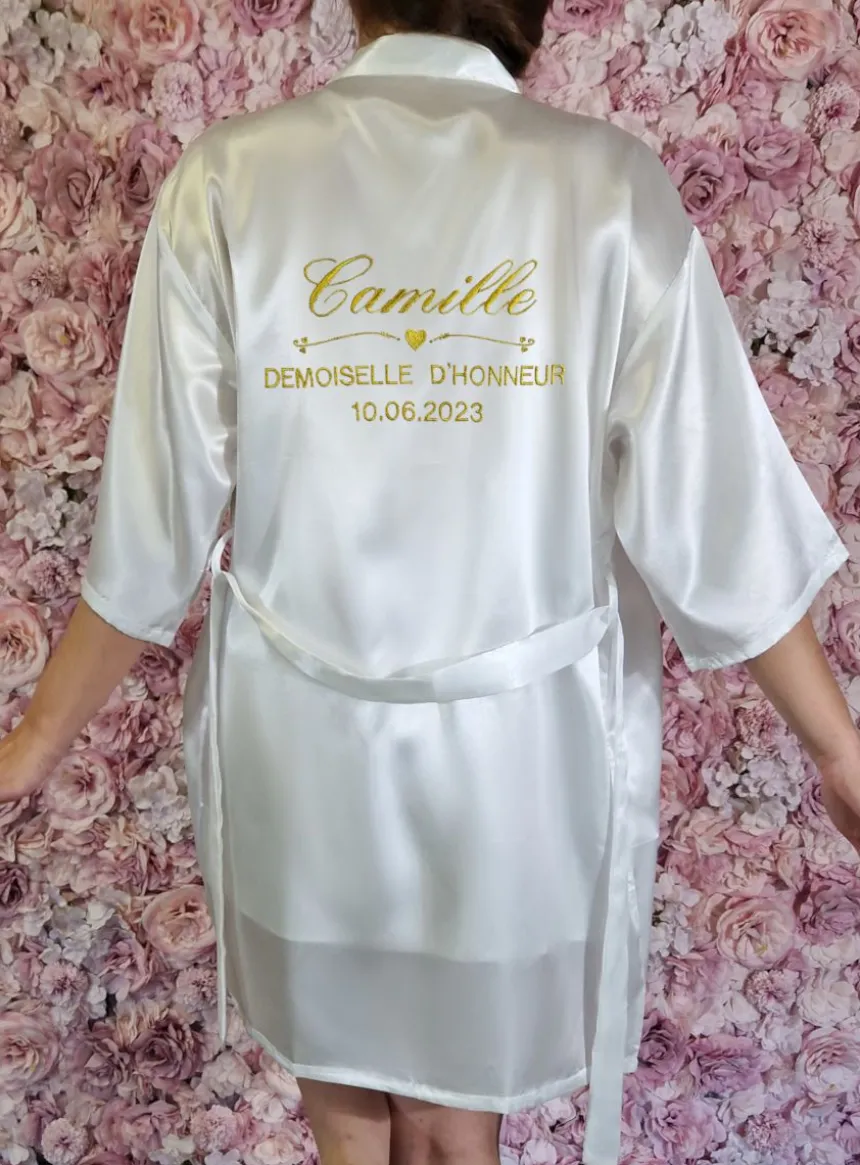 Kimono + nuisette mariage - Personnalisable