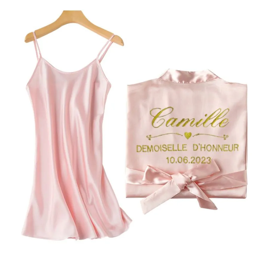 Kimono + nuisette mariage - Personnalisable