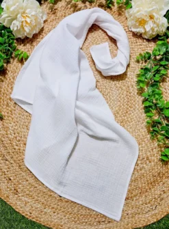 Lange bapteme coton de gaze