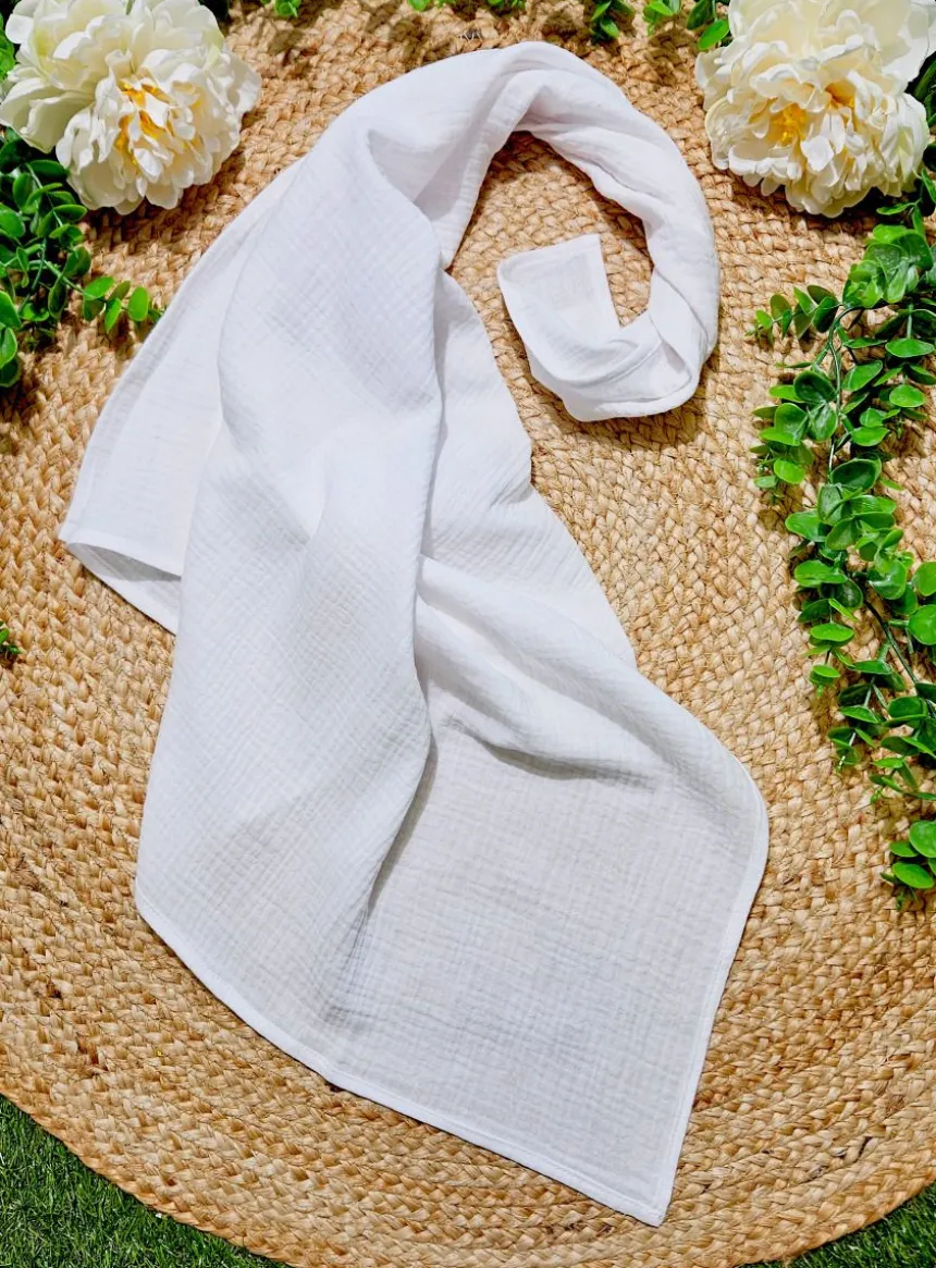 Lange bapteme coton de gaze