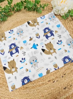 Lange bébé flanelle animaux de la forêt