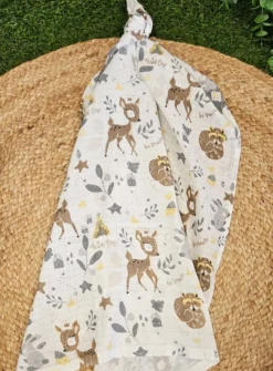 Lange coton bebe - Biche Blanc