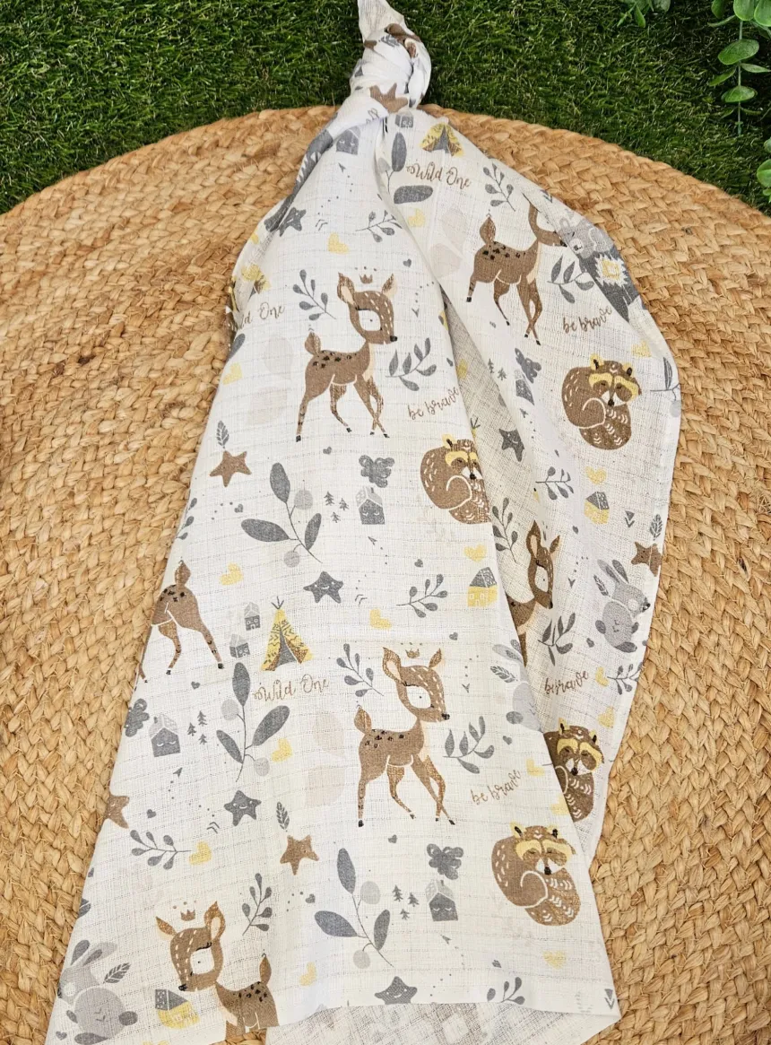 Lange coton bebe - Biche Blanc