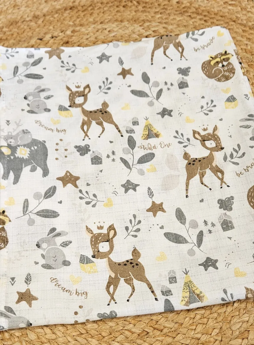 Lange coton bebe - Biche Blanc