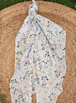 Lange coton Feuille Blanc