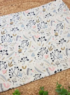 Lange coton Feuille Blanc