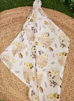 Lange coton hiboux Blanc