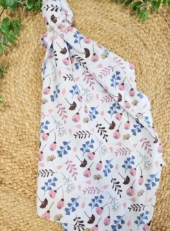 Lange flanelle de coton petites fleurs