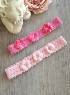 Lot de 2 Bandeaux cérémonie bébé