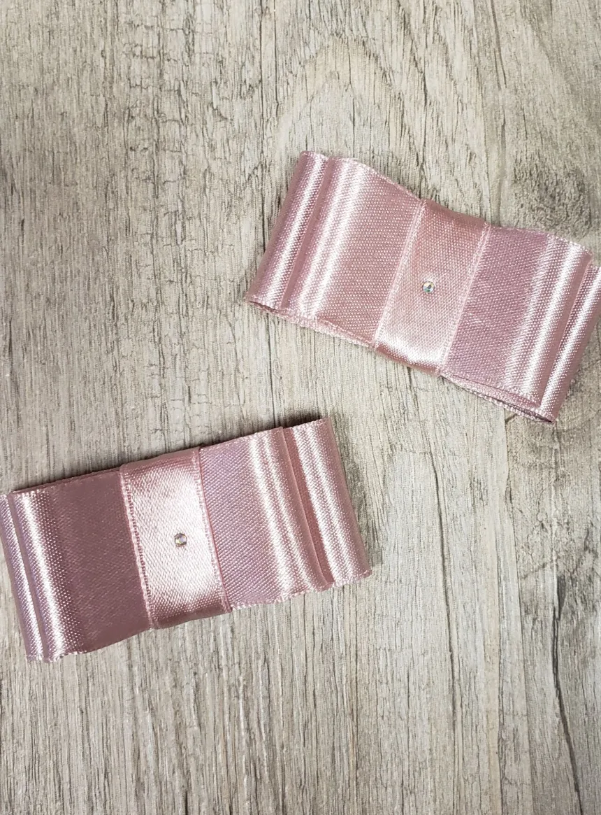 Lot de 2 noeuds satin droits et plats