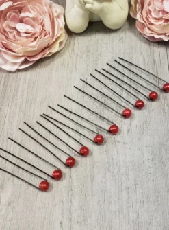 Lot de 8-10 Pics épingles à cheveux perle
