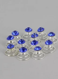 Lot de 12 pins strass