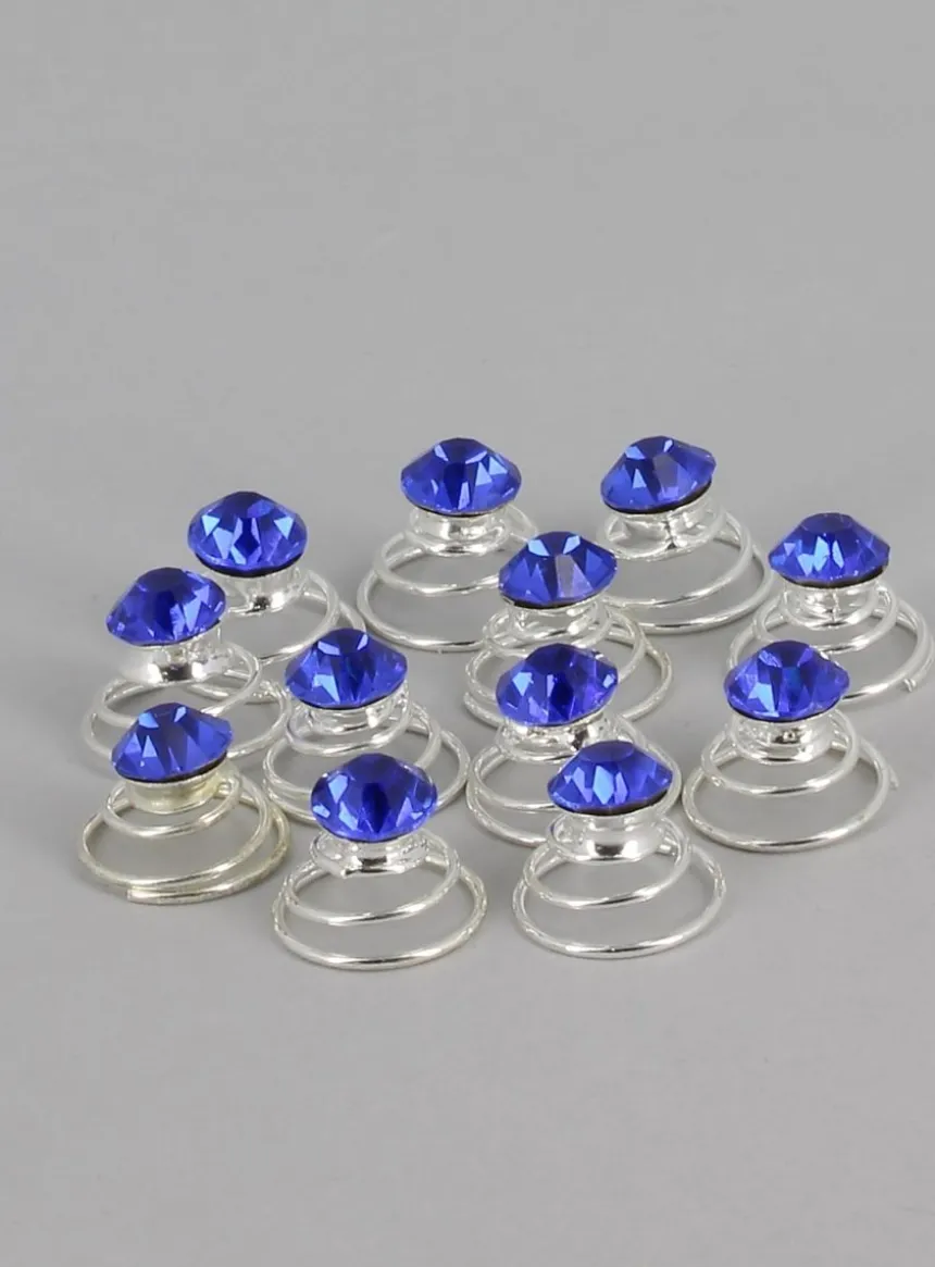 Lot de 12 pins strass