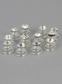 Lot de 12 pins strass