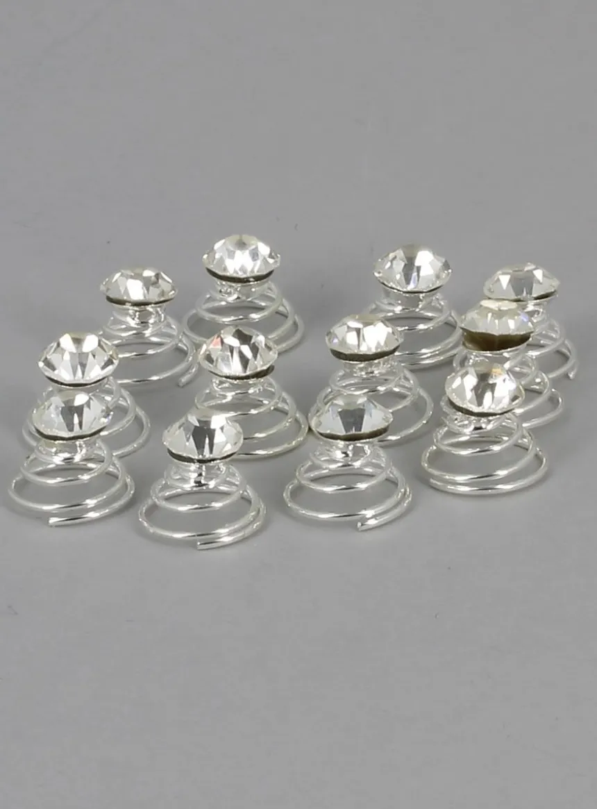 Lot de 12 pins strass