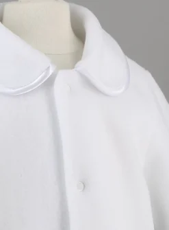 Manteau blanc bébé polaire Mixte