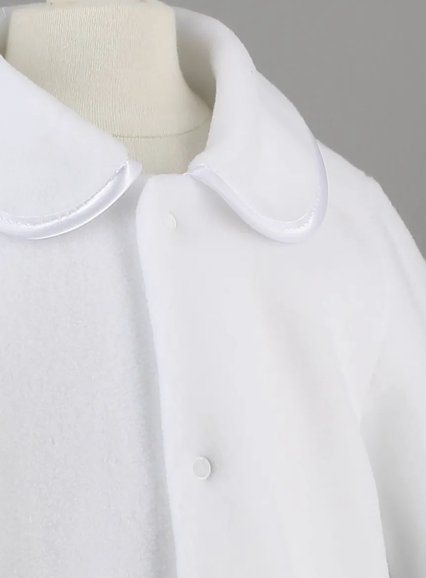 Manteau blanc bébé polaire Mixte