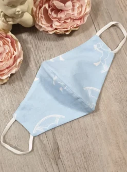 Masque enfant réversible bleu Bleu ciel