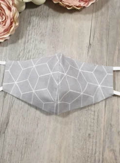 Masque enfant réversible gris Gris