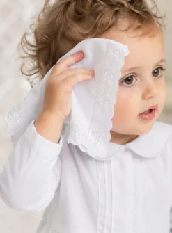 Mouchoir blanc dentelle anglaise