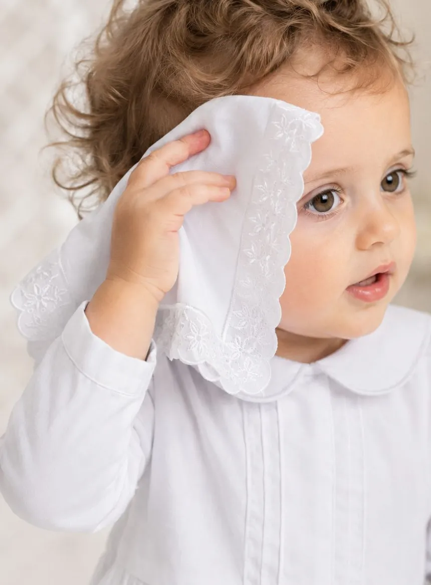 Mouchoir blanc dentelle anglaise