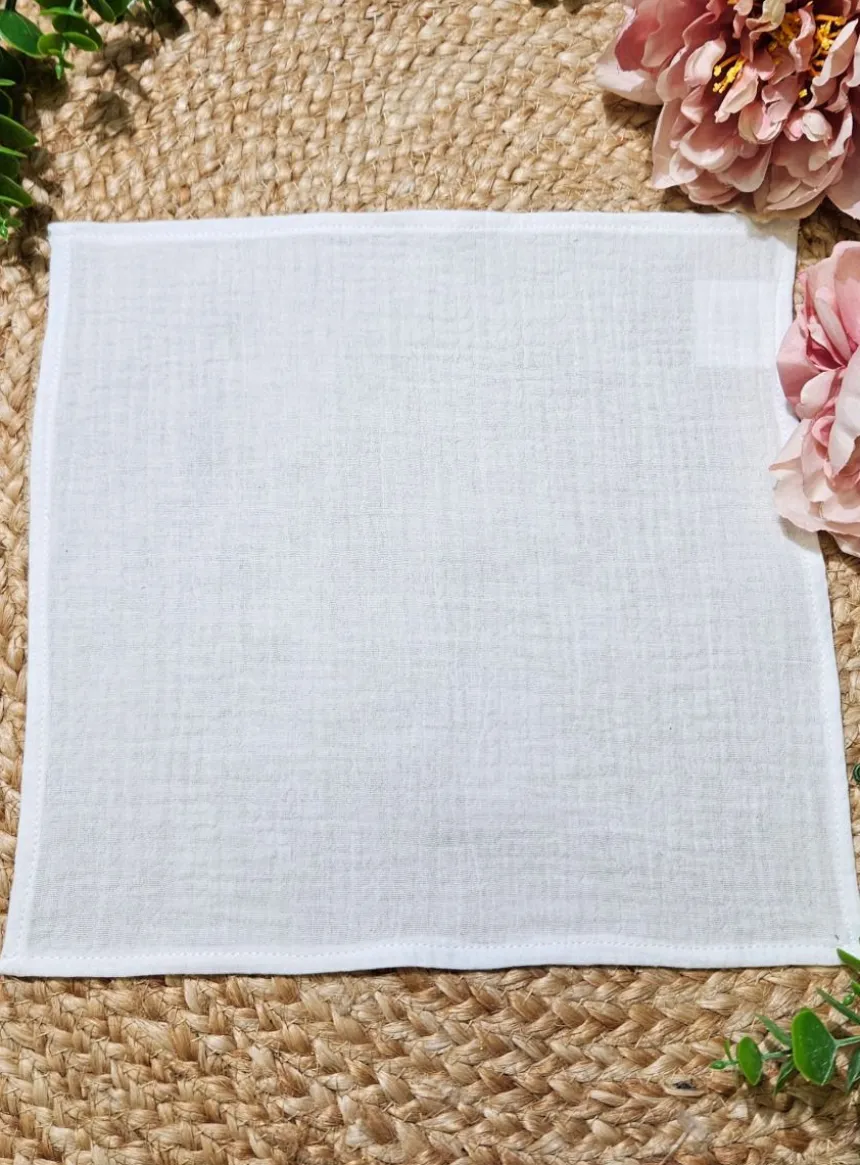 Mouchoir coton de gaze personnalisable