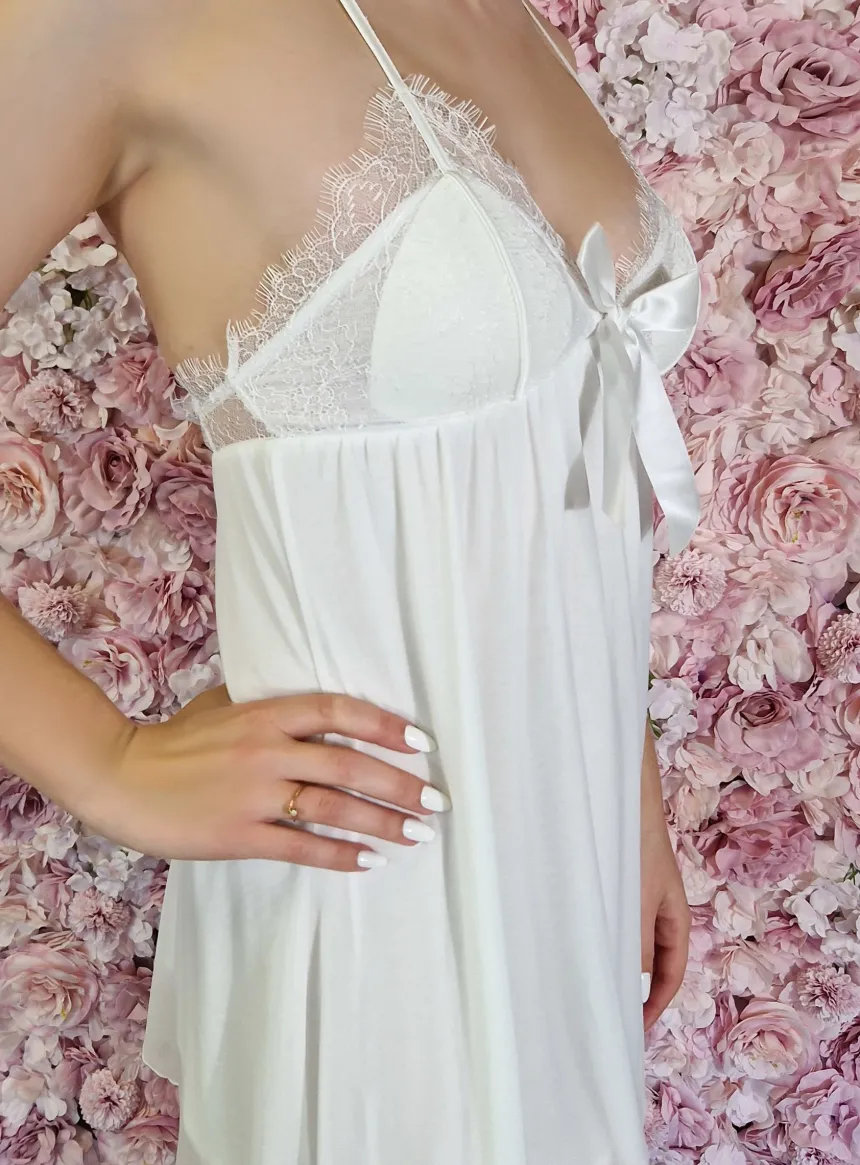 Nuisette de mariage blanche Femme