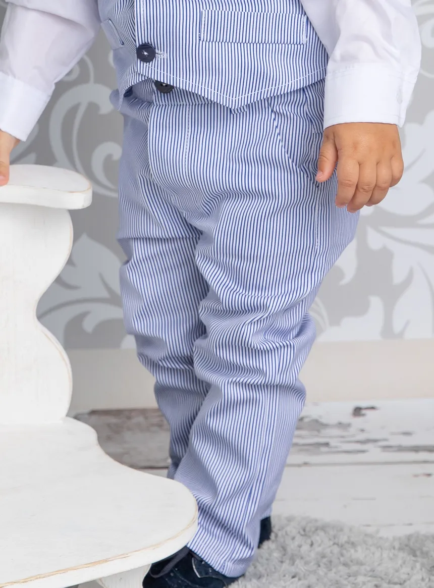 Pantalon bébé et petit garçon Johan bleu II